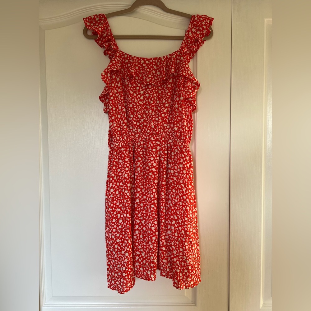 Moon River red floral dress